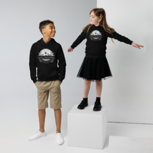 Wild Thing Kids eco hoodie - Grayscale